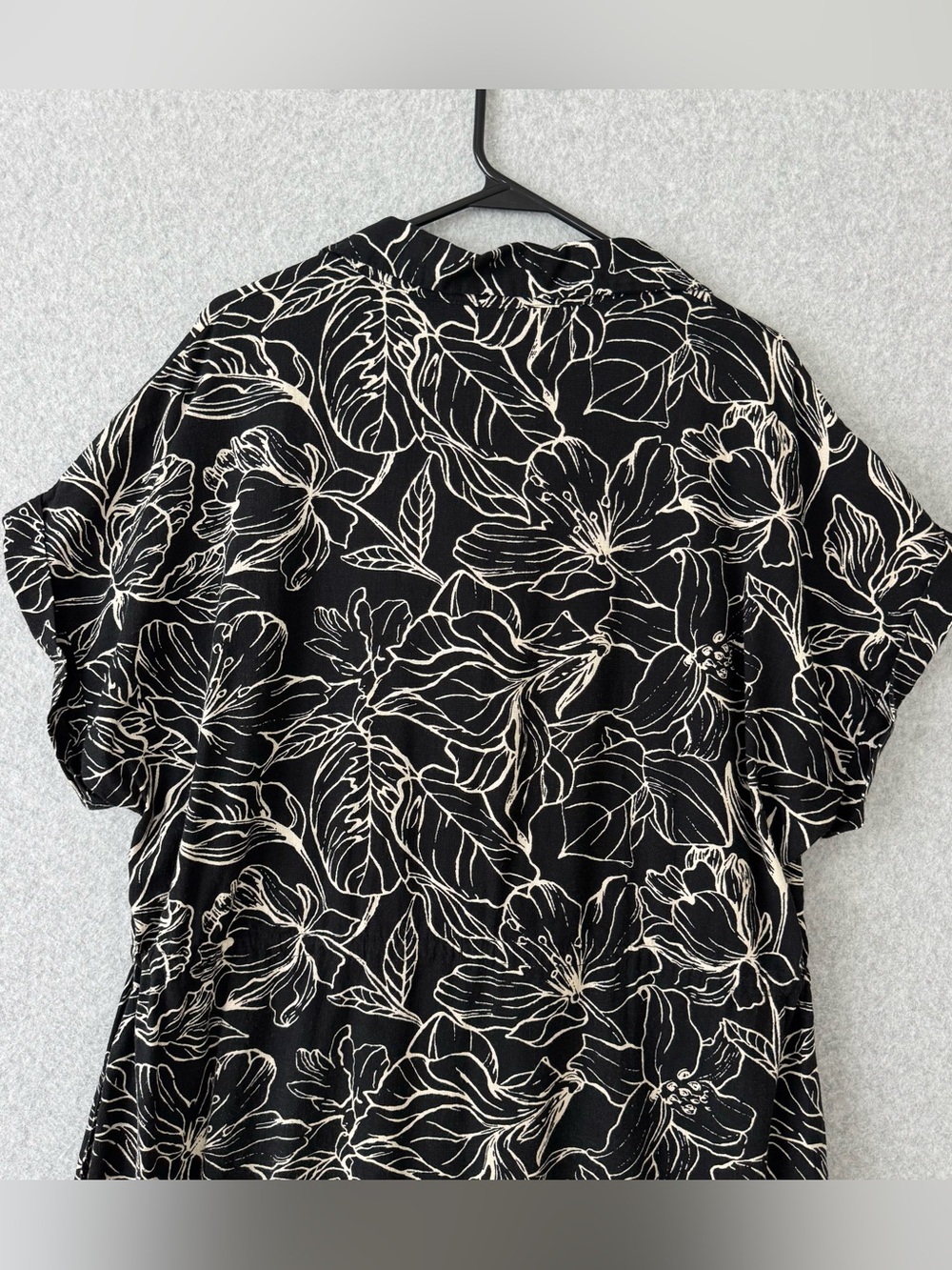 Badgley Mischka Jewel Womens Midi Dress XXL Black White Floral Short Sleeve READ - Picture 10 of 16